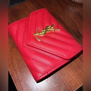YSL tri fold wallet